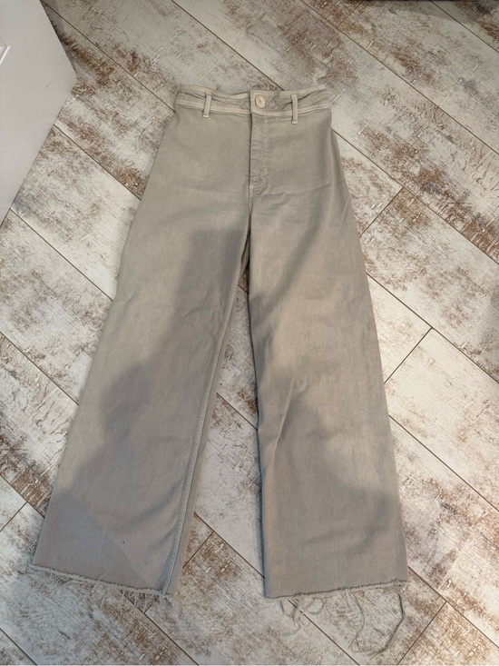 Zara Pants - Zara Wide-Leg High-Rise Pants in Light Beige
